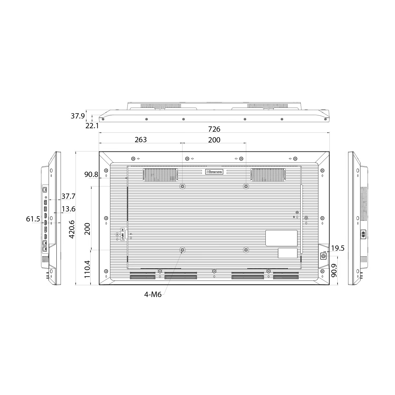 Профессиональный дисплей Hisense 32DM66D Профессиональный дисплей Hisense 32DM66D
