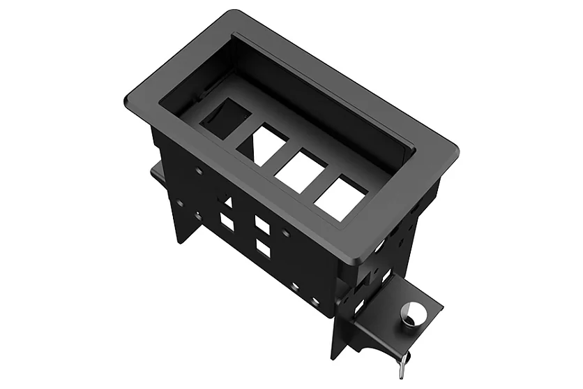 Прямоугольный металлический корпус Wize Pro WRTS-04BOX-B Прямоугольный металлический корпус Wize Pro WRTS-04BOX-B