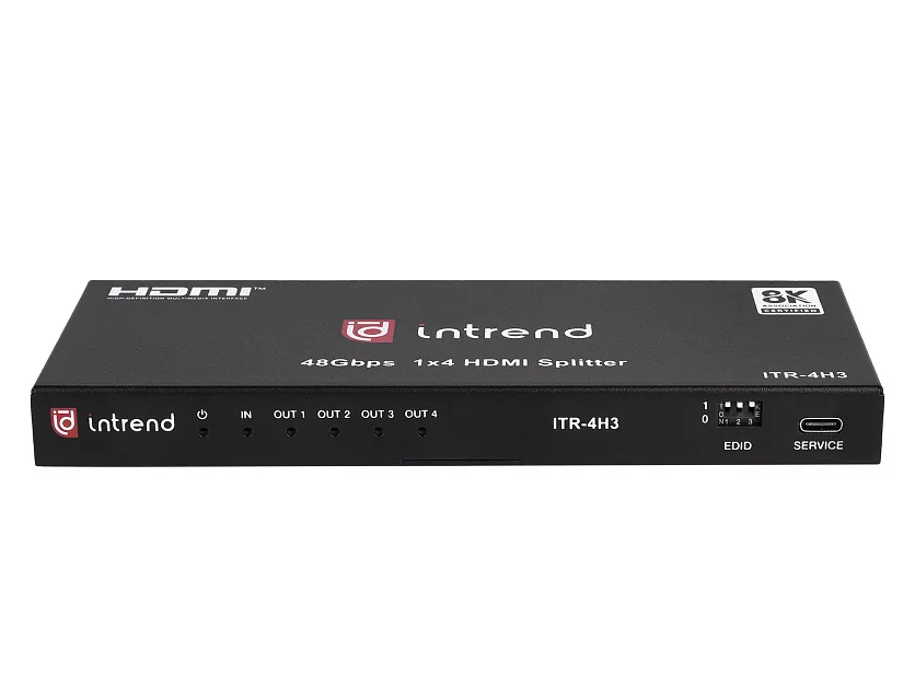 Усилитель-распределитель HDMI 1:4 Intrend ITR-4H3 Усилитель-распределитель HDMI 1:4 Intrend ITR-4H3
